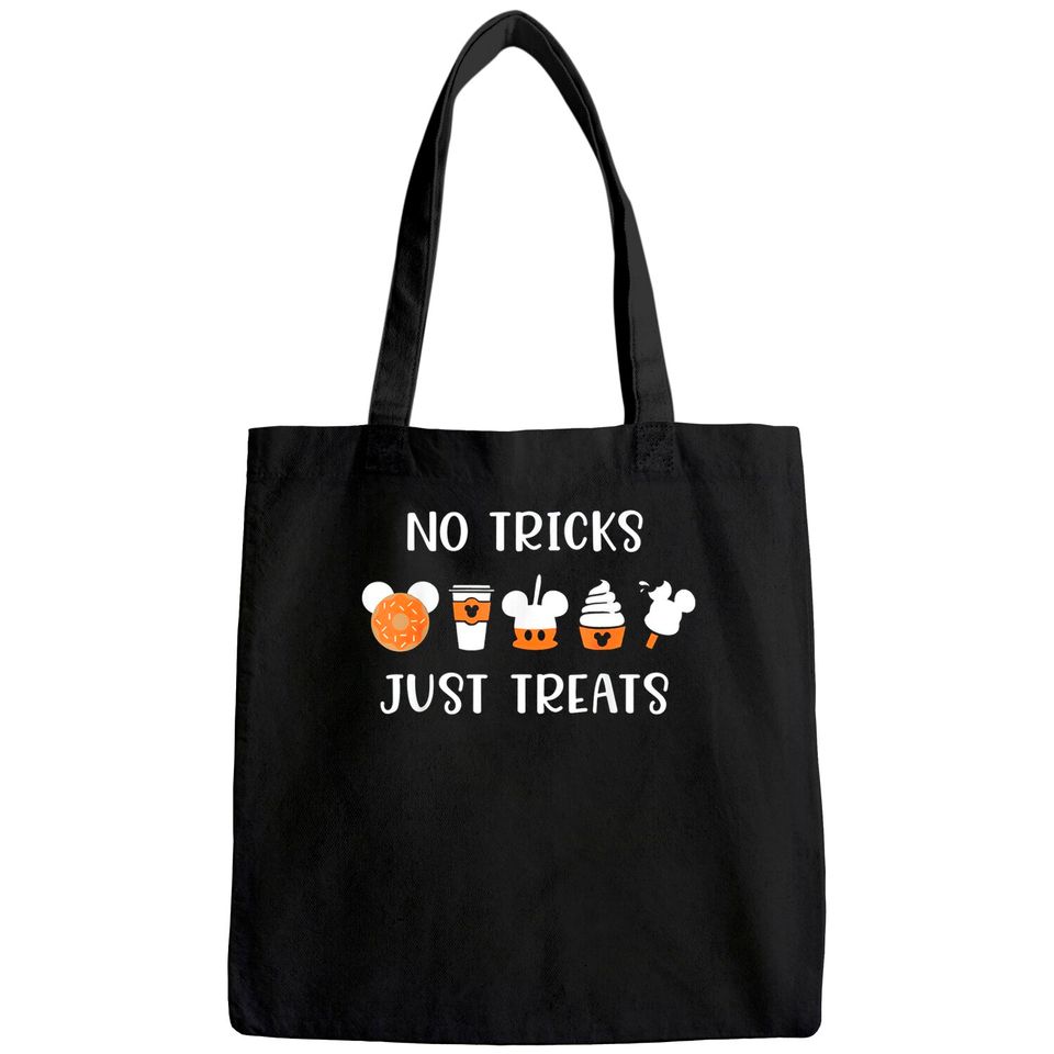 Funny Halloween No Tricks Just Treats Pumpkin Spice Tote Bag