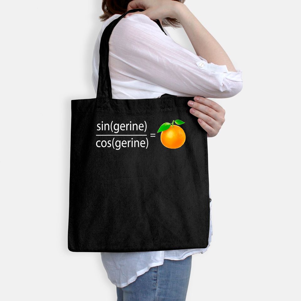 Tangerine Math Pun Tote Bag
