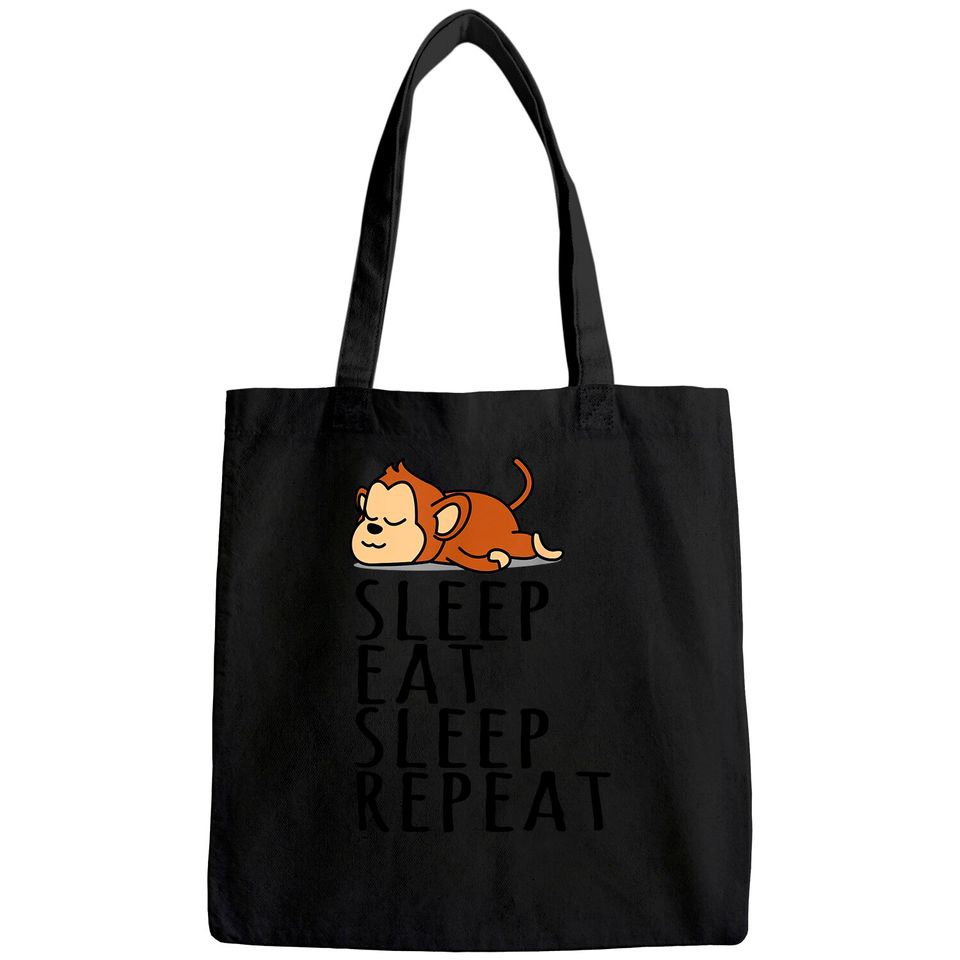 Sleep Eat Repeat Saying Nightdress Tote Bag