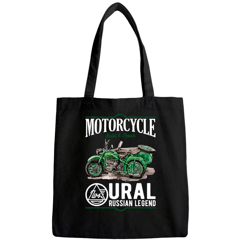 Ural motorcycle offroad motorcyclist Tote Bag
