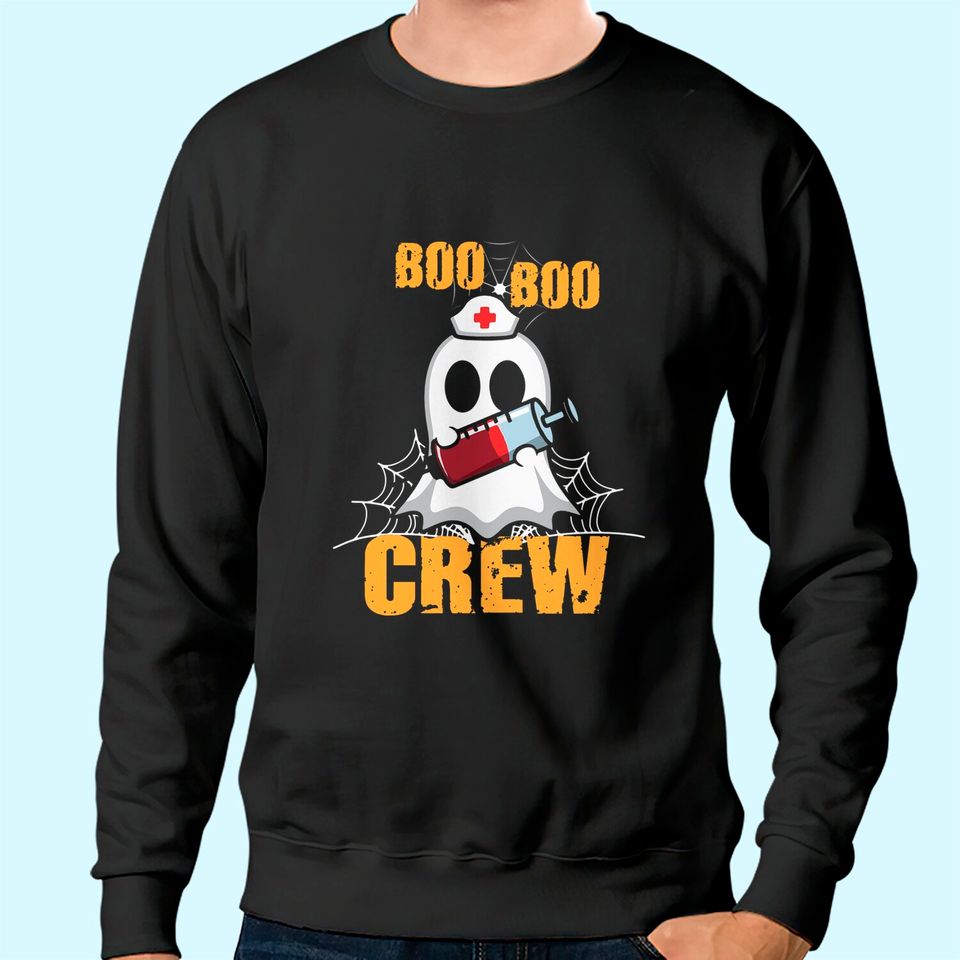 Vaccination Boo Boo Crew Nurse Halloween Sweatshirt