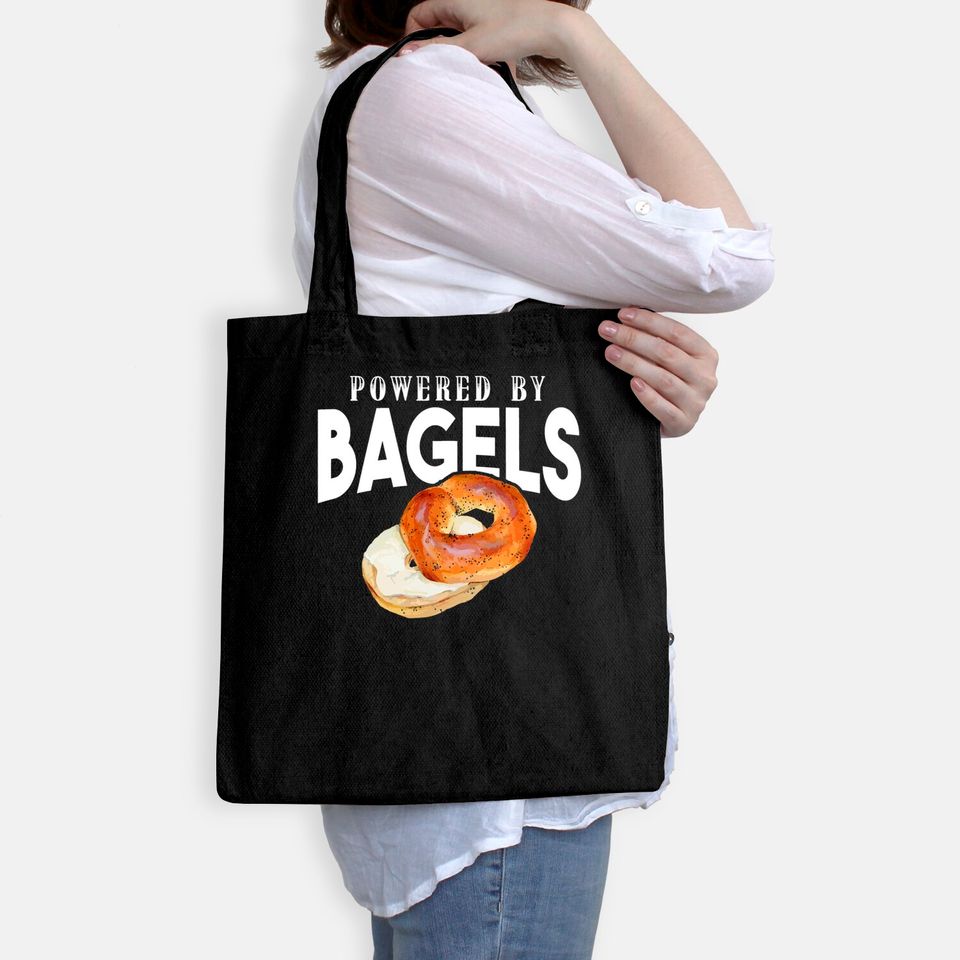 Bagel Lover Gifts - Powered By Bagels Gift Tote Bag
