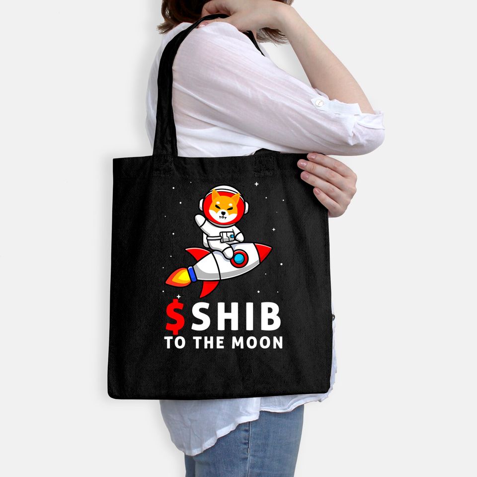 Shiba To the Moon Tote Bag