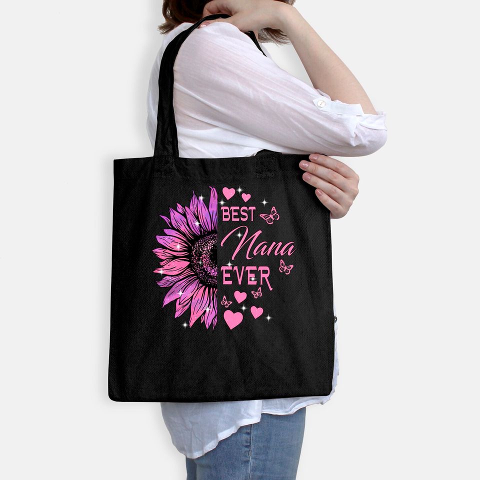 Best Nana Ever Purple Flowers Classic Tote Bag