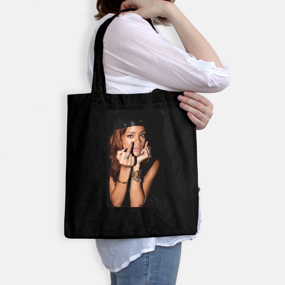 Rihanna Singer Tote Bag