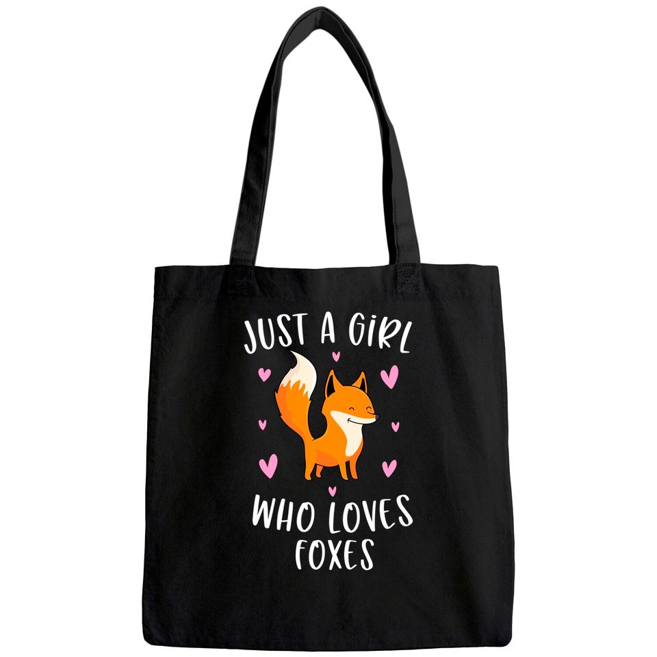 Just A Girl Who Loves Foxes Funny Fox Gifts For Girls Tote Bag