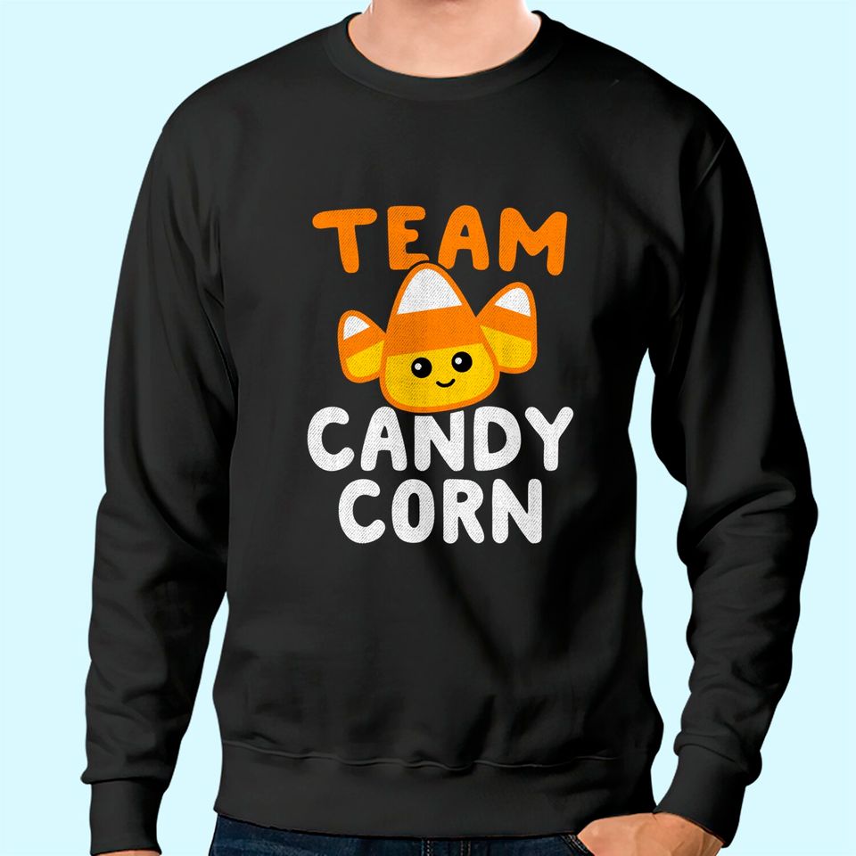 Halloween Team Candy Corn Funny Lazy Sweatshirt
