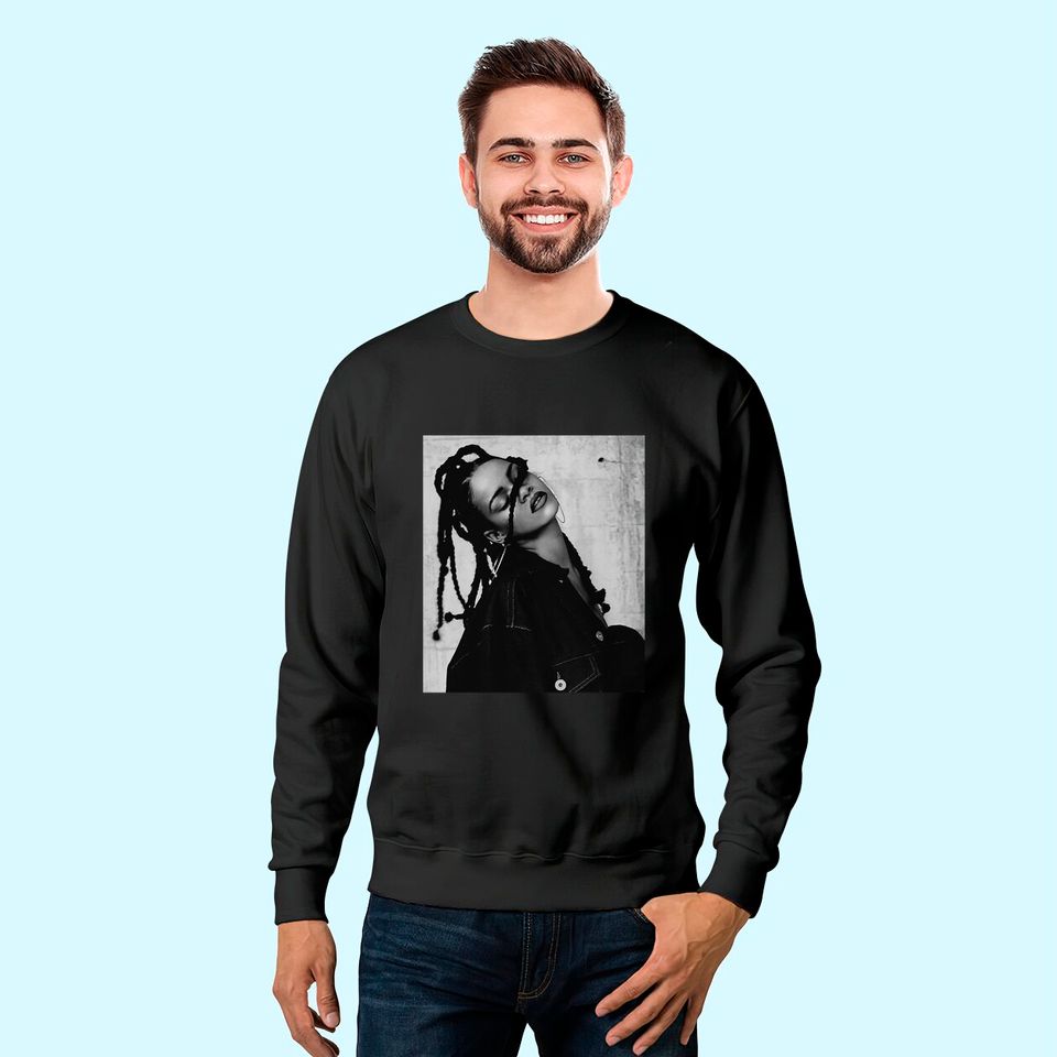 Rihanna B&W Aesthetic Sweatshirt
