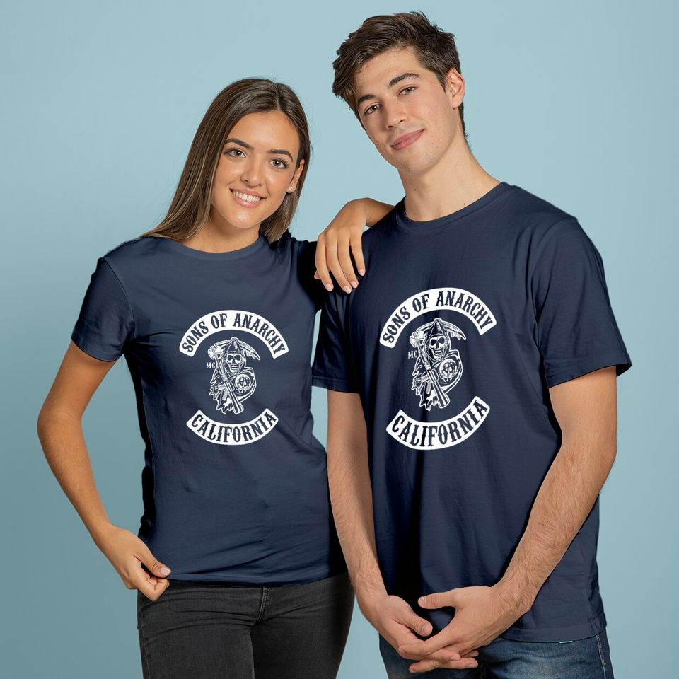 Mens Sons of Anarchy T Shirt (on back)