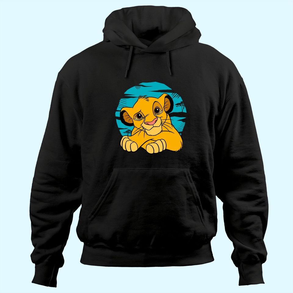 The Lion King Young Simba Resting Blue 90s Hoodie