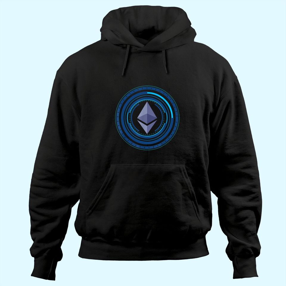 Ethereum ETH Crypto Trader Space To Moon Rocket Freedom Gift Hoodie