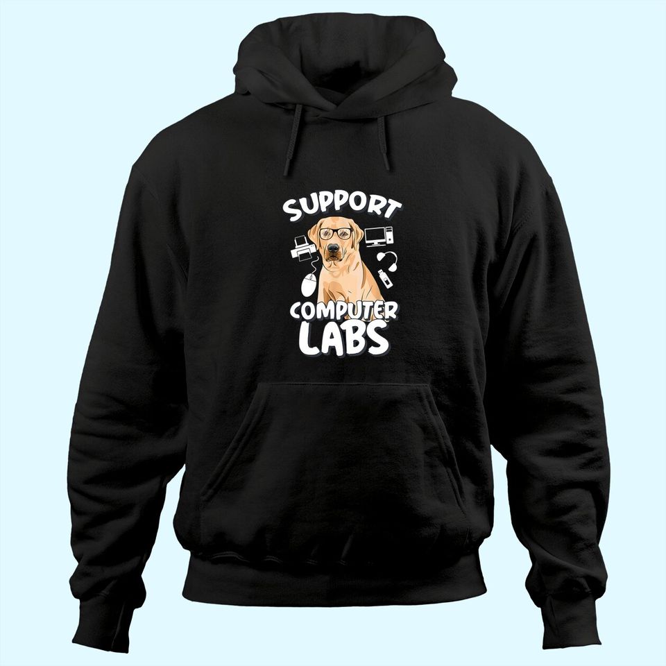 Computer Lab Funny Computer Science Teacher Dog Hoodie