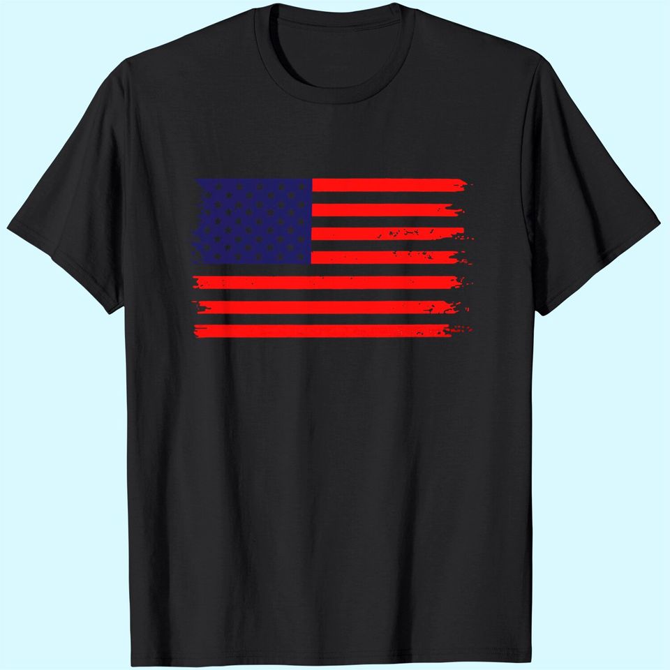 American Flag Shirt Women Patriotic Shirt USA Flag Stars Stripes Print Short Sleeve T-Shirt 4th of July Tee Tops
