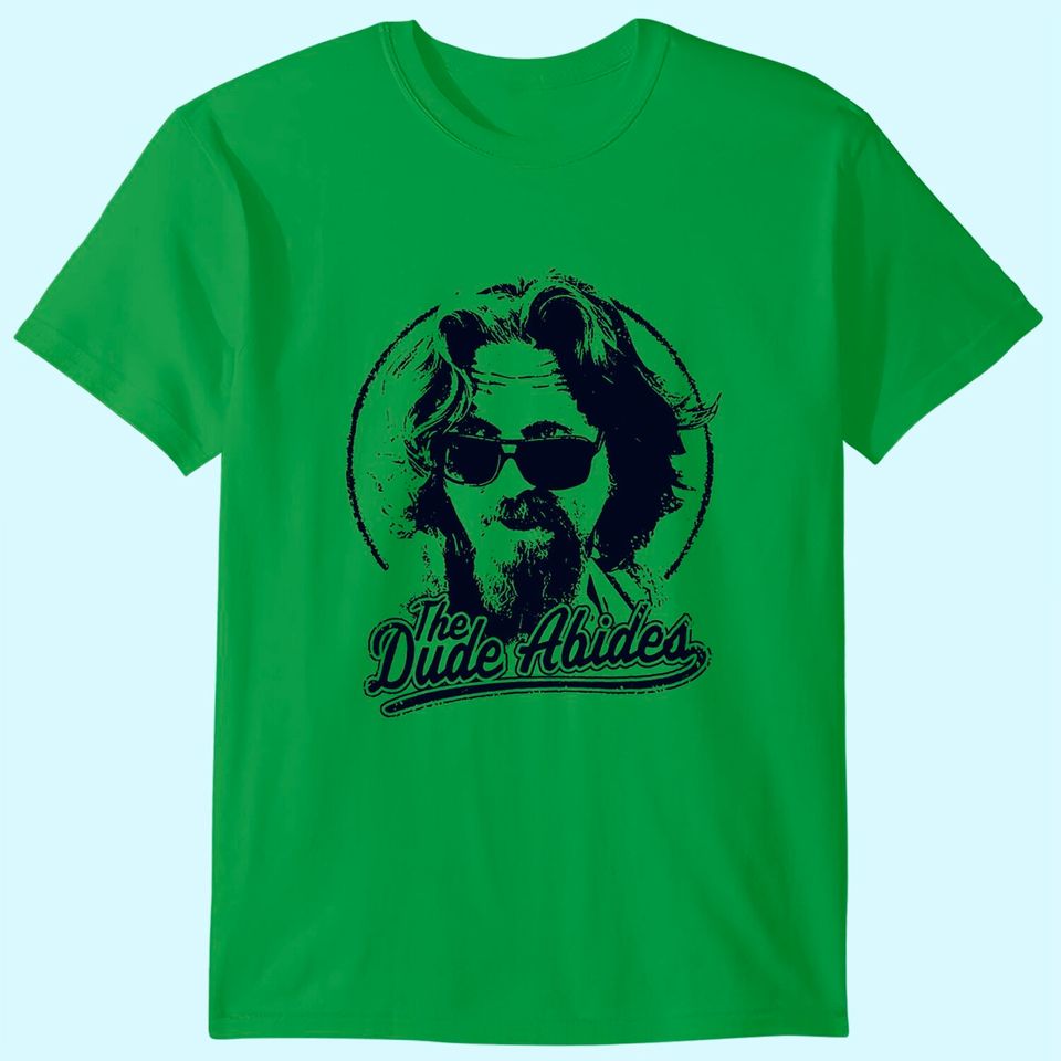 The Big Lebowski The Dude Abides Classic Circle Logo T-Shirt