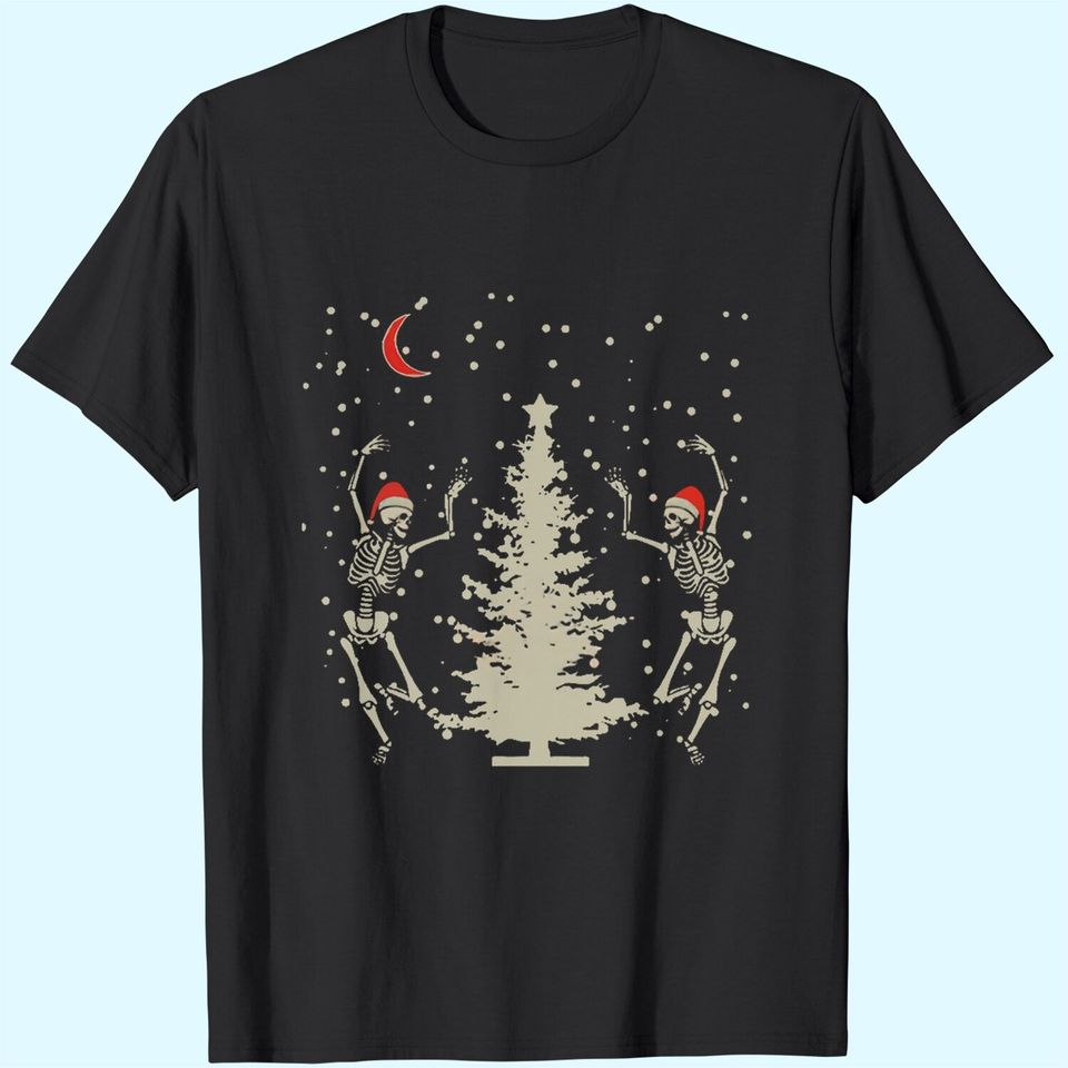 Dancing Skeleton Christmas Christmas T-Shirt