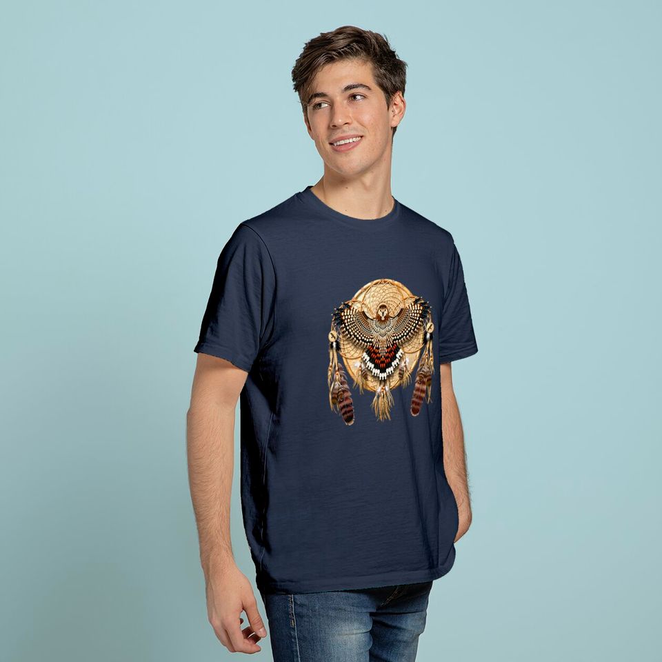 Red-Tail Hawk Dreamcatcher Mandala Classic T-Shirt