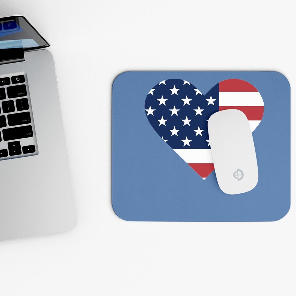American Flag Mouse Pad 4th Of July Patriotic Mouse Pad Independence Day Stars Stripes Print Mouse Pad Tops