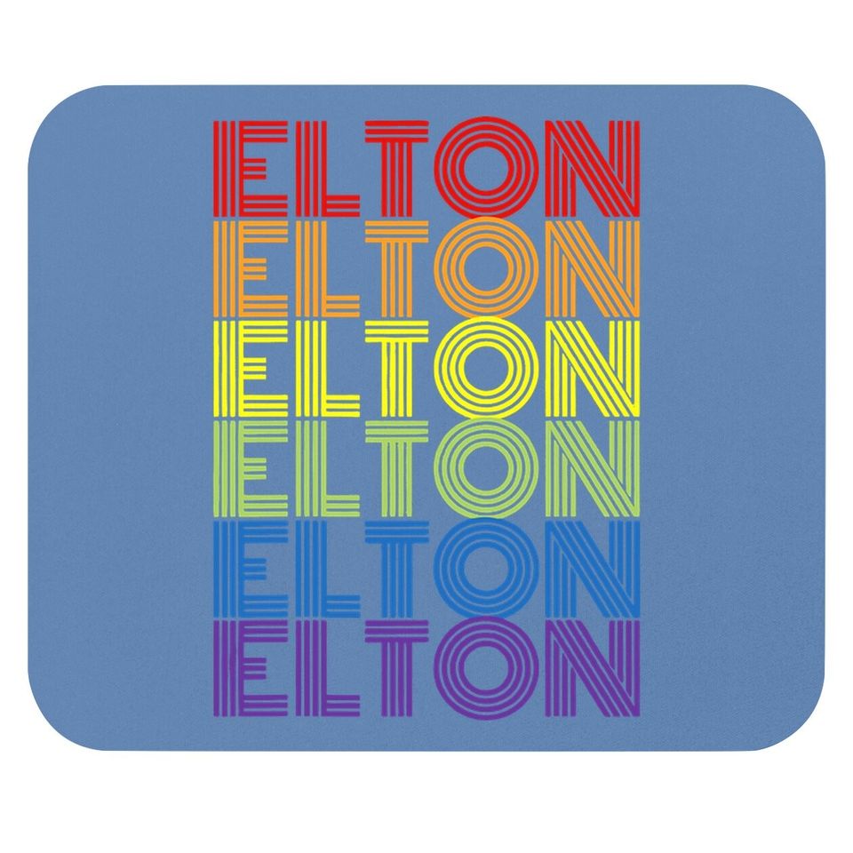 Retro Style Elton Rainbow Mouse Pad