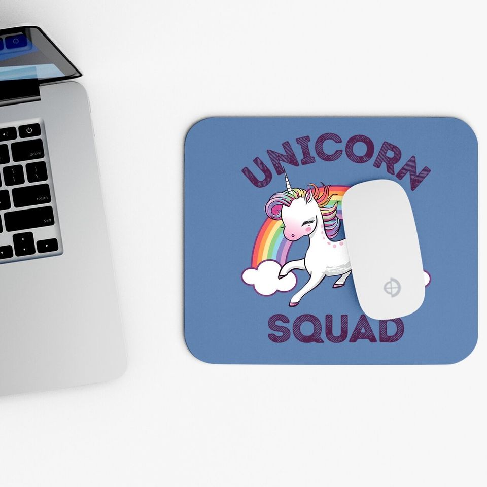 Unicorn Squad Mouse Pad Girls Rainbow Unicorns Queen Gift Mouse Pad