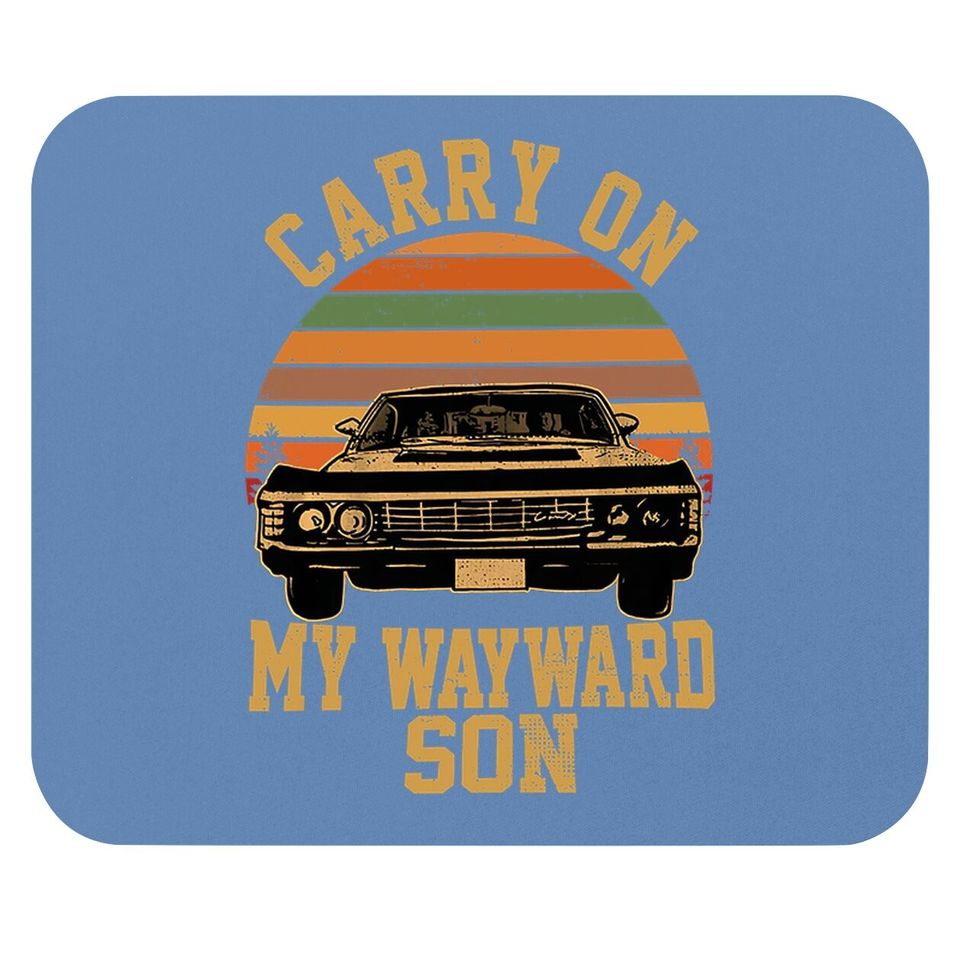 Dean Winchester Carry On My Wayward Son Mouse Pad