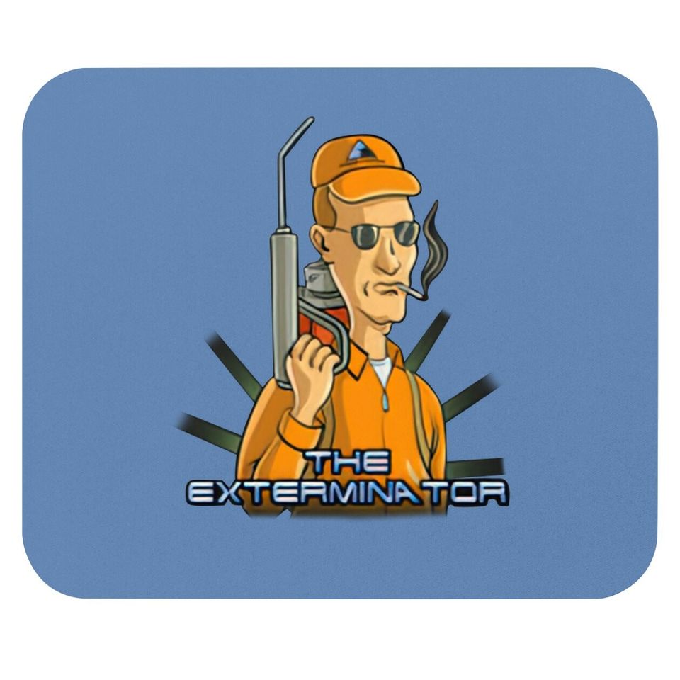 King Of The Hill Dale Gribble The Exterminator Dale Terminator Movie Mashup Mouse Pad