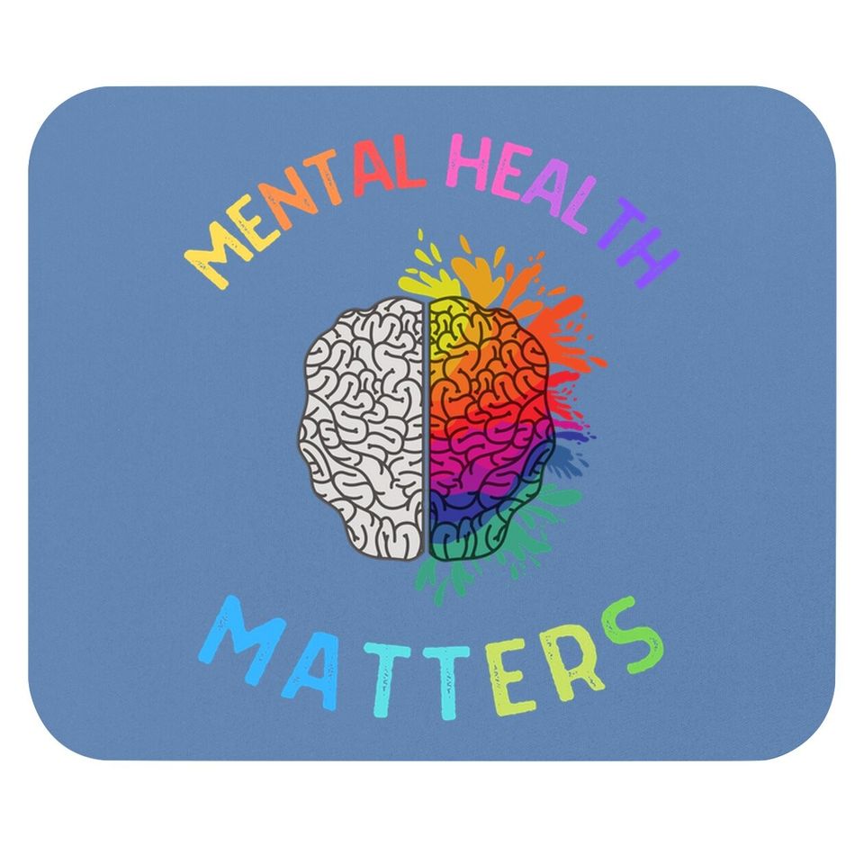 Mental Health Matters, Mental Health Awareness, Brain Mouse Pad
