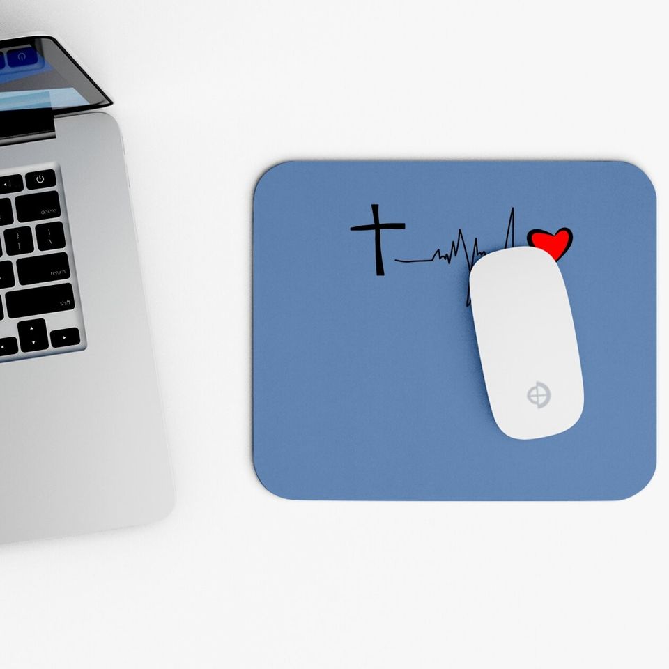 Nqy Christian Love Embroidery Short-sleeve Fashion Mouse Pad