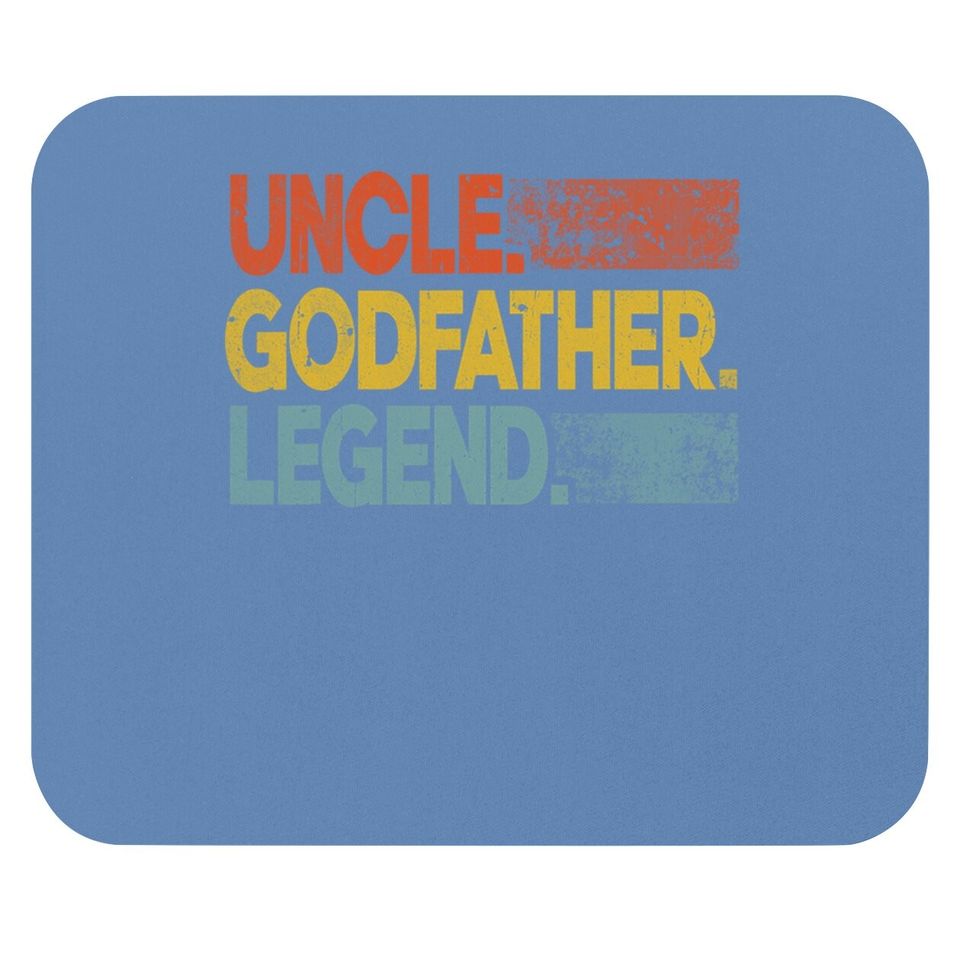 Retro Uncle Godfather Legend Funny Uncle Mouse Pad Father's Day Mouse Pad