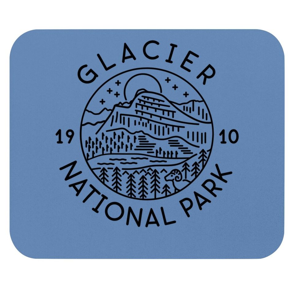 Glacier National Park 1910 Montana Mouse Pad