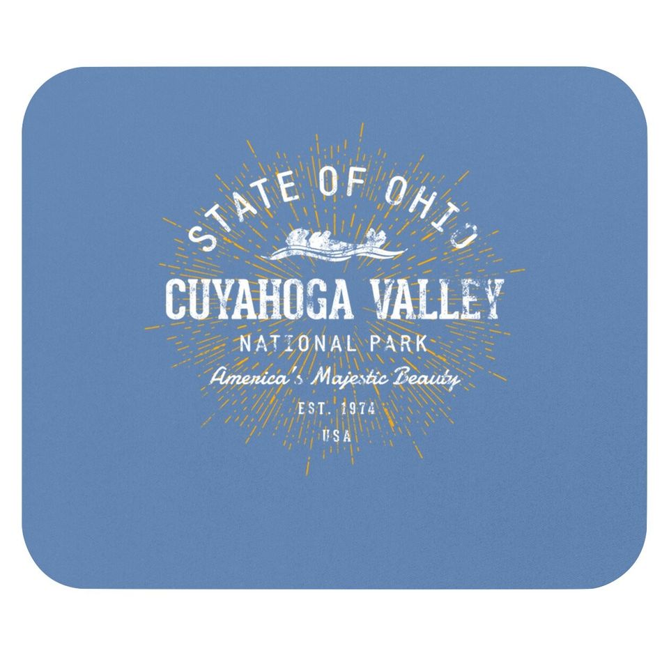 Cuyahoga Valley Vintage Retro Cuyahoga Valley National Park Mouse Pad