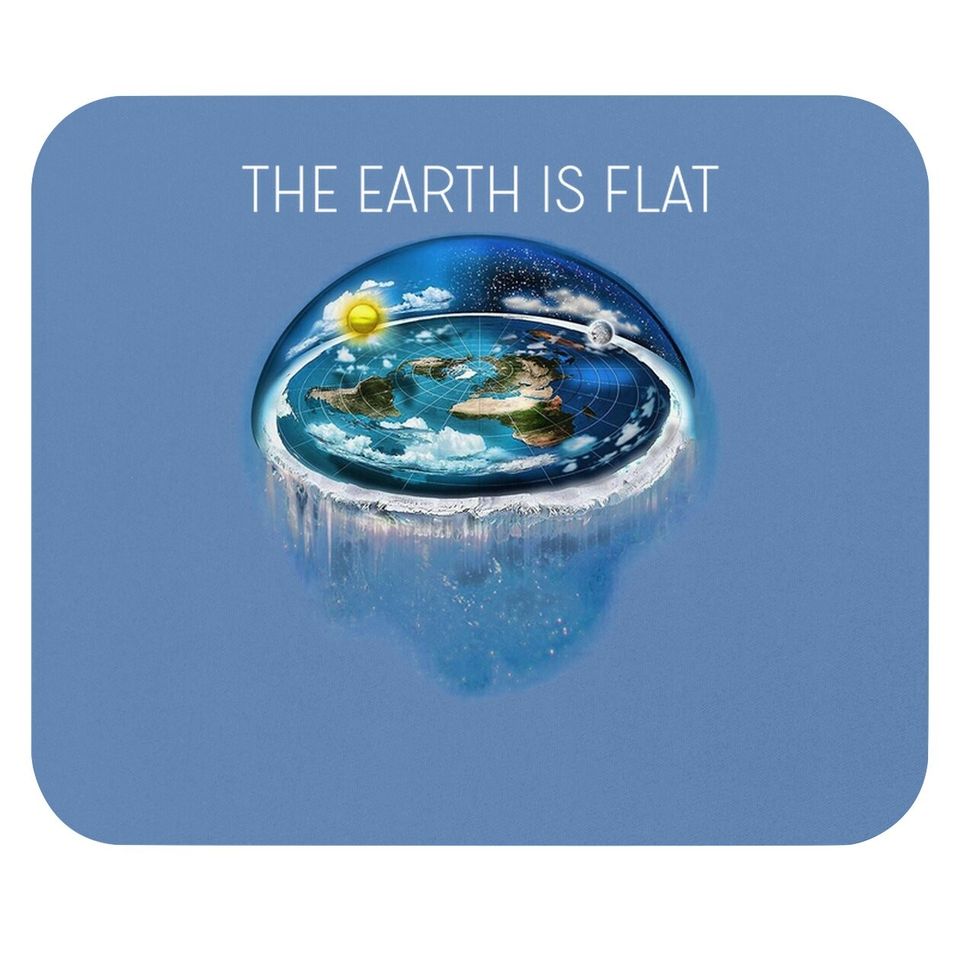 Flat Earth Mouse Pad,earth Is Flat,firmament, Sheol, Nasa Conspiracy, New World Fe1 Black