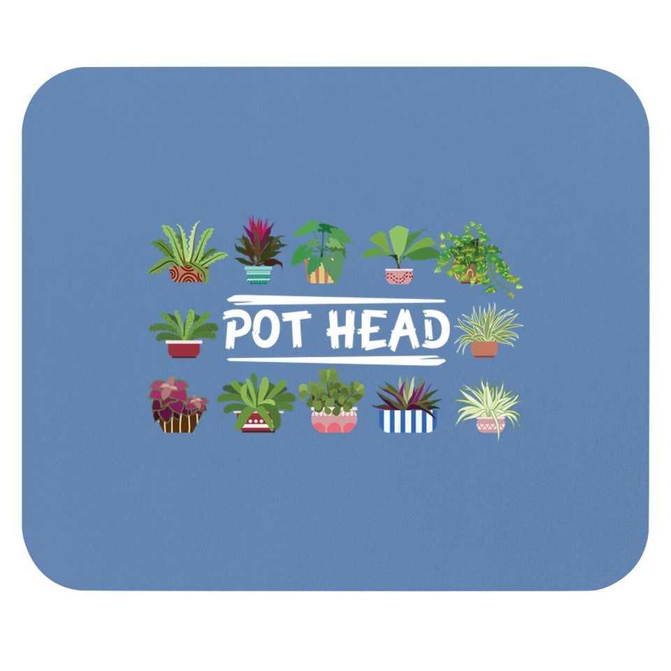Gardening Potted Plant Pot Head Mouse Pad