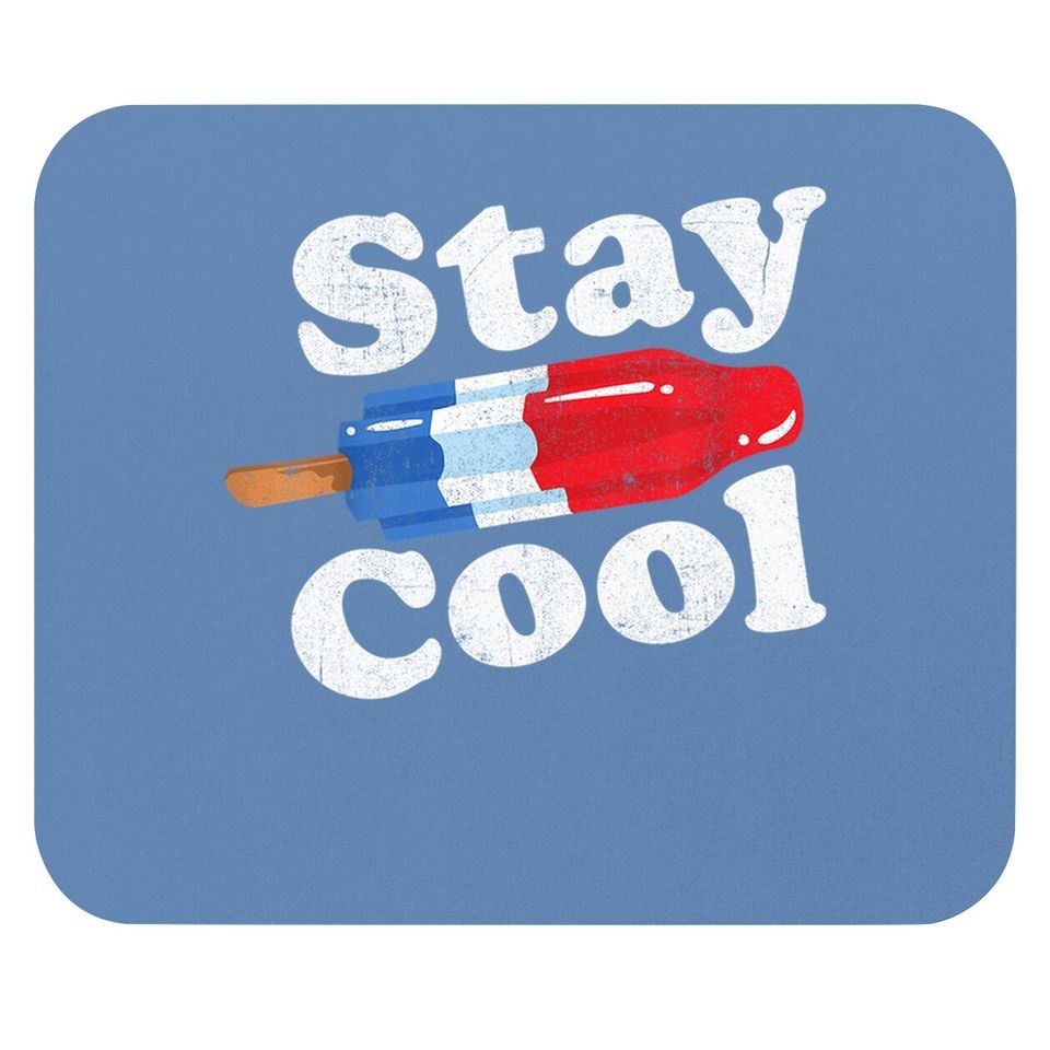 Summer Popsicle Stay Cool Funny Bomb Retro 80s Pop Gift Mouse Pad
