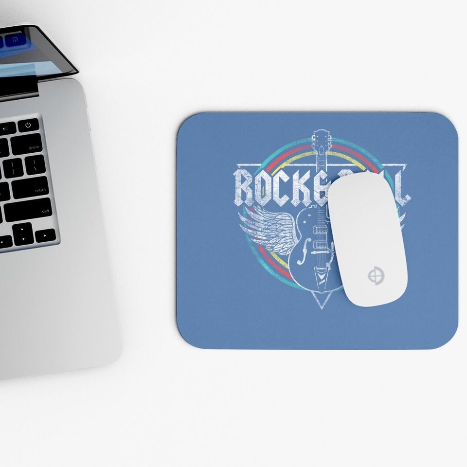 Rock & Roll Guitar Wings Music Mouse Pad