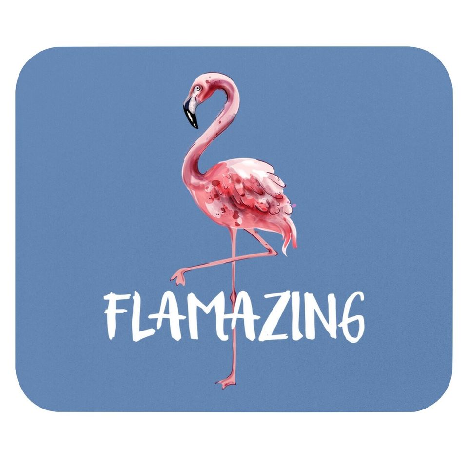 Flamazing Pink Flamingo Novelty Flamingo Mouse Pad