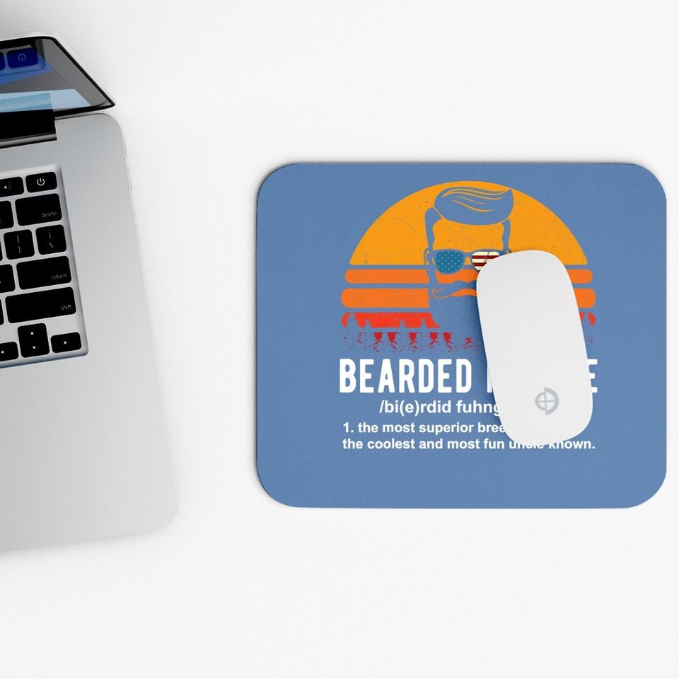 Bearded Funcle Definition Mouse Pad