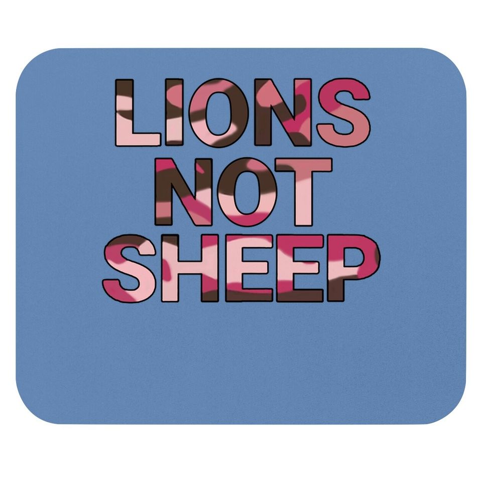 Lions Not Sheep Graphic Mouse Pad