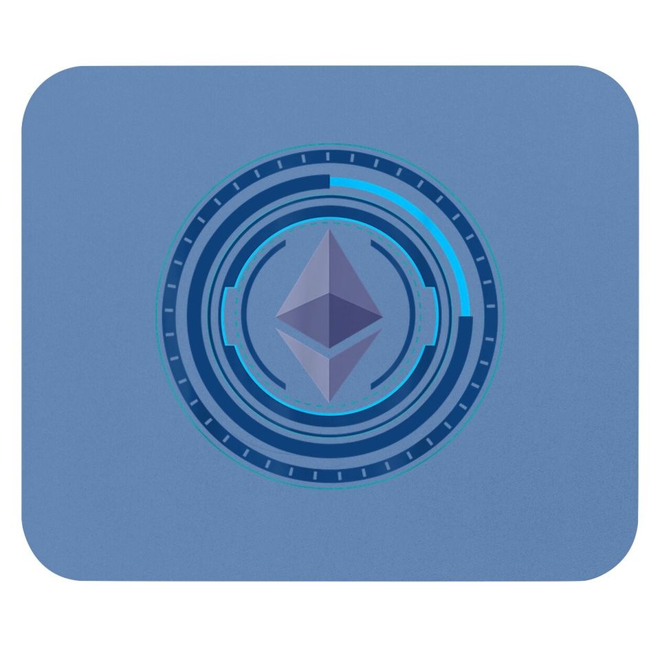 Ethereum Eth Crypto Trader Space To Moon Rocket Freedom Gift Mouse Pad