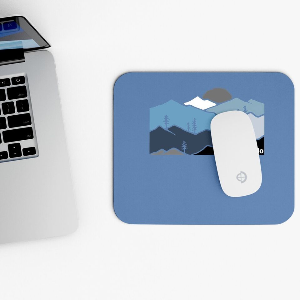 Colorado Mountain Outdoor Retro Landscape Mouse Pad