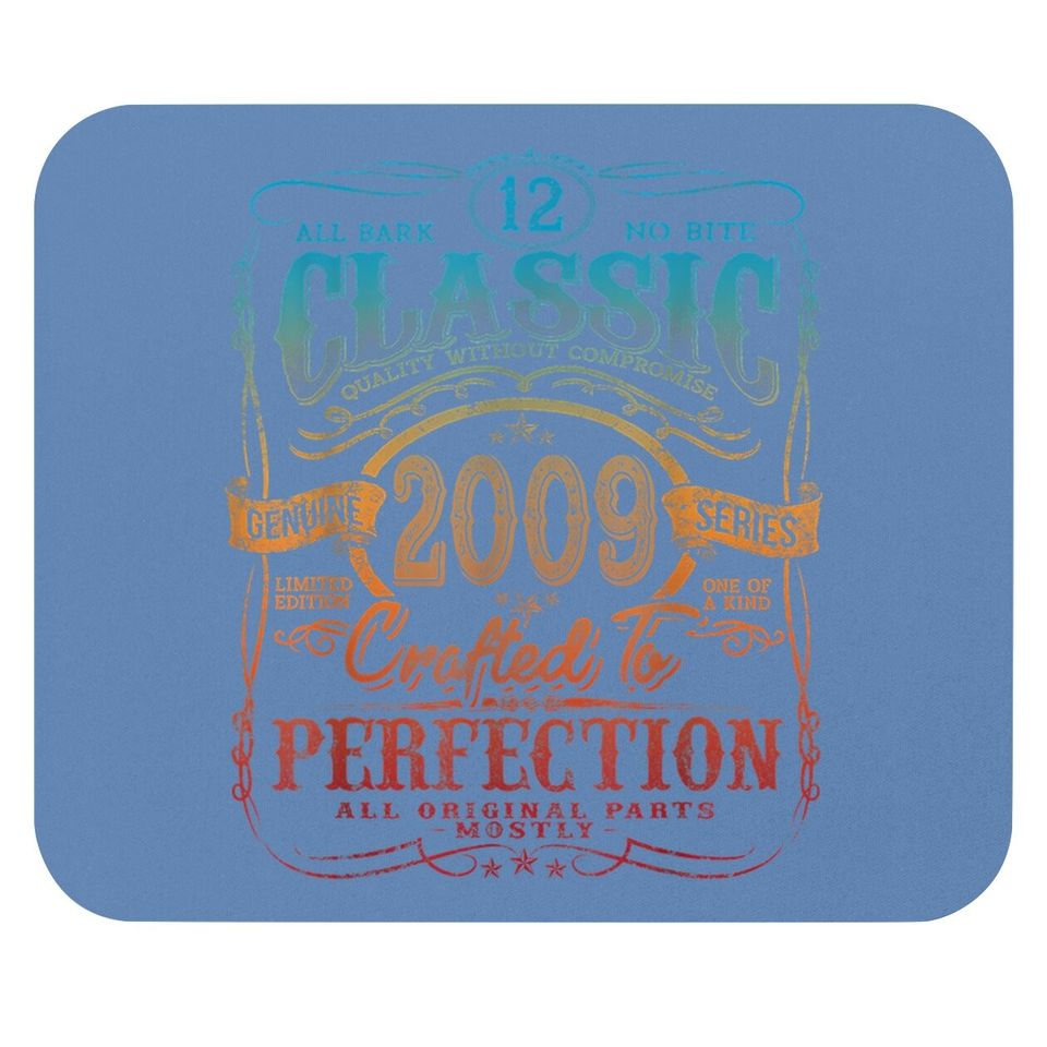 Vintage 2009 Limited Edition Gift 12th Birthday Mouse Pad