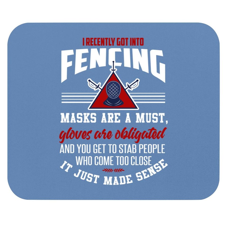 Fencing Mouse Pad Fencing Sport Quote Joke Fencer Mouse Pad
