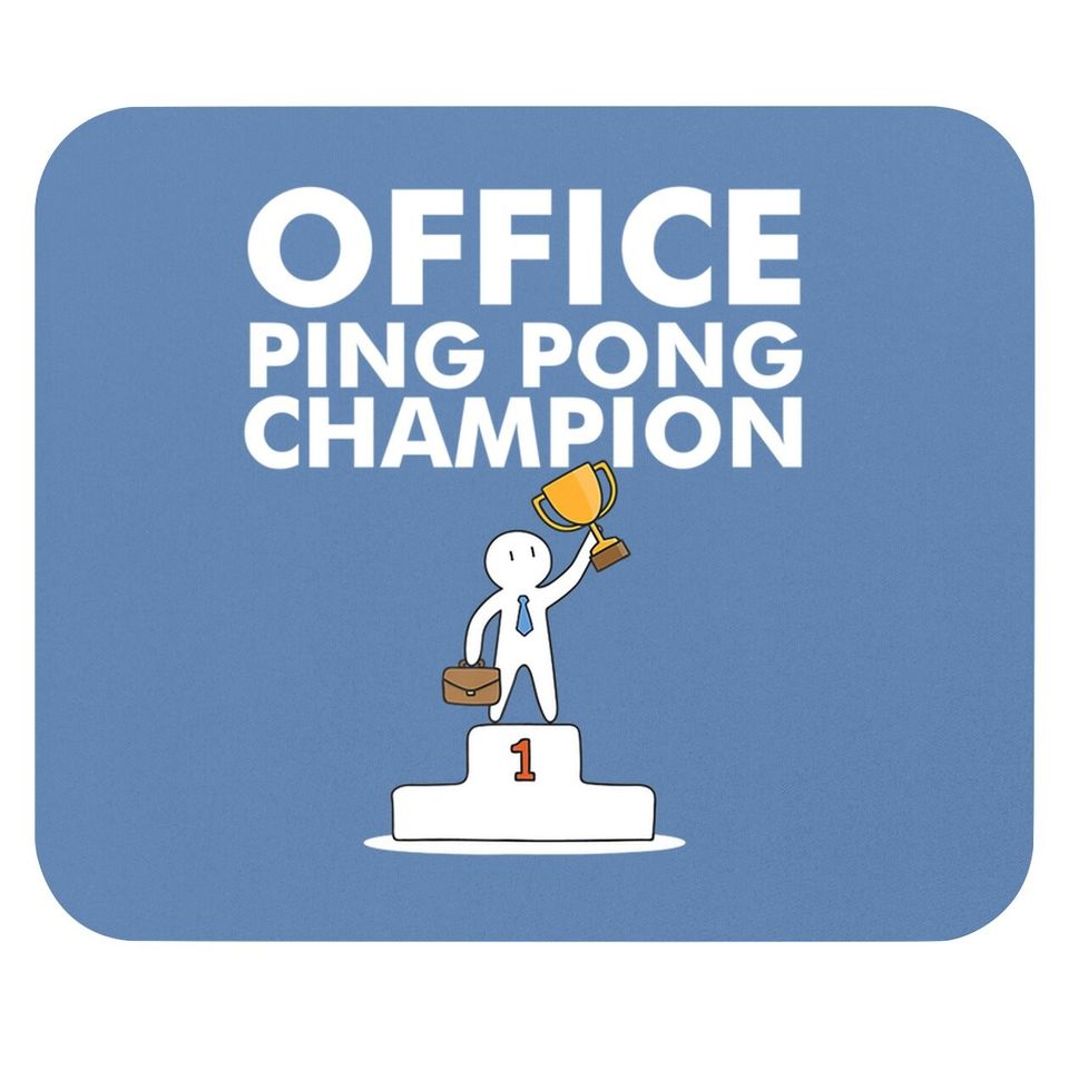 Office Ping Pong Champion And Table Tennis Mouse Pad