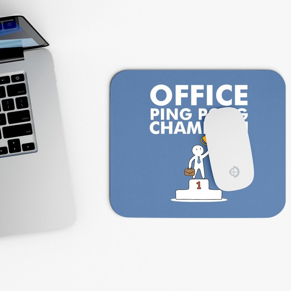 Office Ping Pong Champion And Table Tennis Mouse Pad
