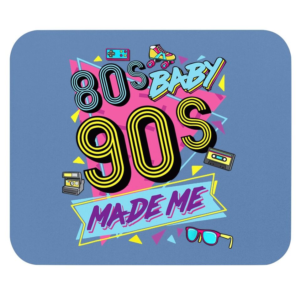 Vintage 1980s 80's Baby 1990s 90's Made Me Retro Nostalgia Mouse Pad