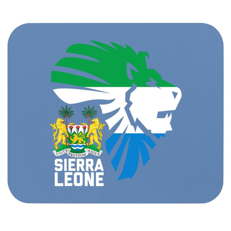 Sierra Leone Seal Lion Africa Diaspora Gift Mouse Pad