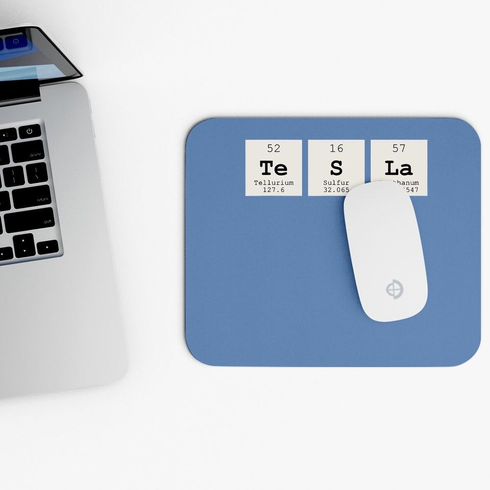 Periodic Table Tesla Mouse Pad