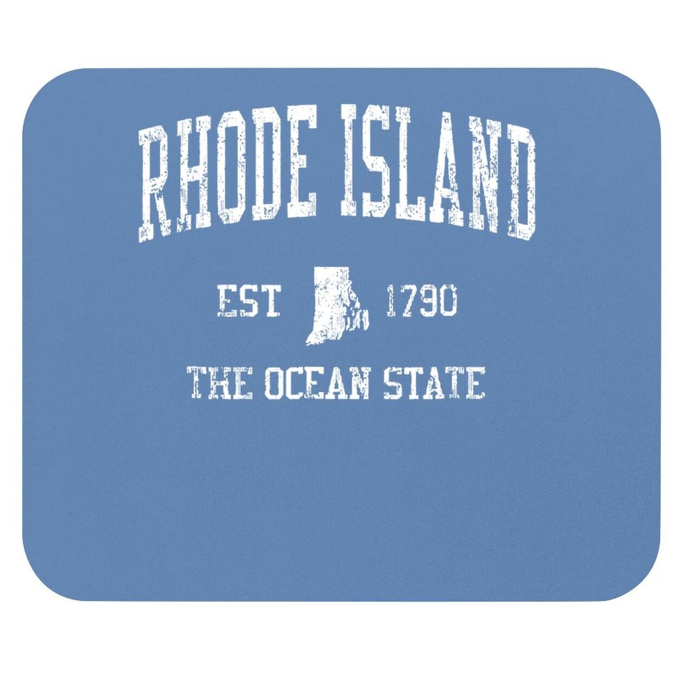 Rhode Island Vintage Sports Ri Design Mouse Pad