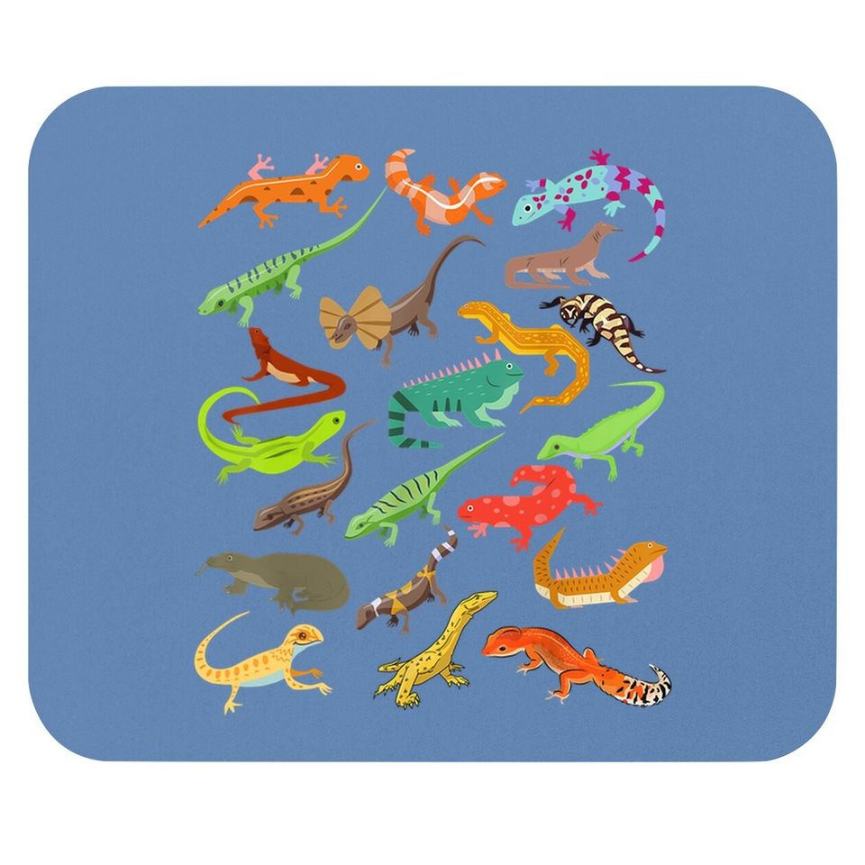 Lizard Collage Mouse Pad
