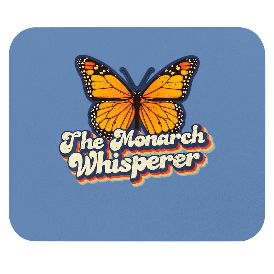 The Monarch Whisperer Retro Monarch Butterfly Entomology Mouse Pad