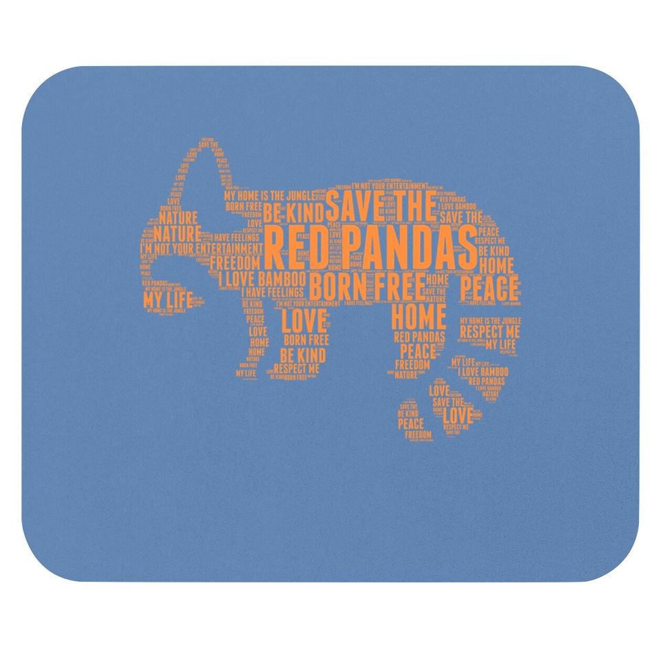 Save The Red Pandas Mouse Pad